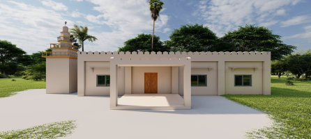 مسجد وبئر 225م2